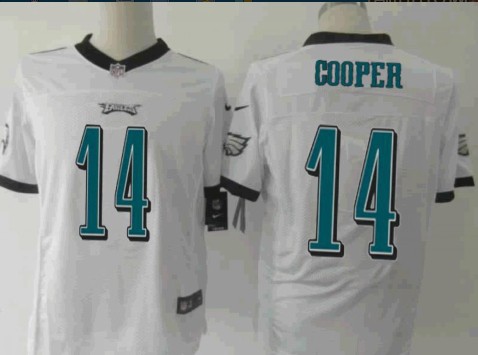 NEW Philadelphia Eagles #14 Riley Cooper White NFL Elite Jerseys