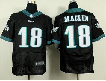 NEW Philadelphia Eagles #18 Jeremy Maclin Black NFL New Elite Jersey