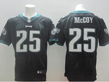 NEW Philadelphia Eagles #25 LeSean McCoy Black Alternate NFL New Elite Jersey