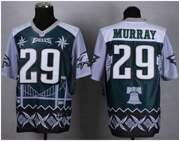 NEW Philadelphia Eagles #29 DeMarco Murray Midnight Green Men's Stitched NFL Elite Noble Fashion Jersey