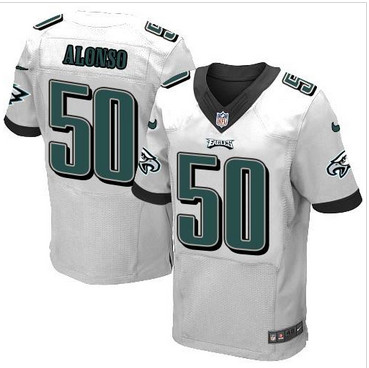 NEW Philadelphia Eagles #50 Kiko Alonso White Men's Stitched NFL New Elite Jersey