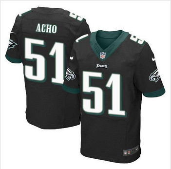 NEW Philadelphia Eagles #51 Emmanuel Acho Black Alternate Men's Stitched NFL Elite Jersey