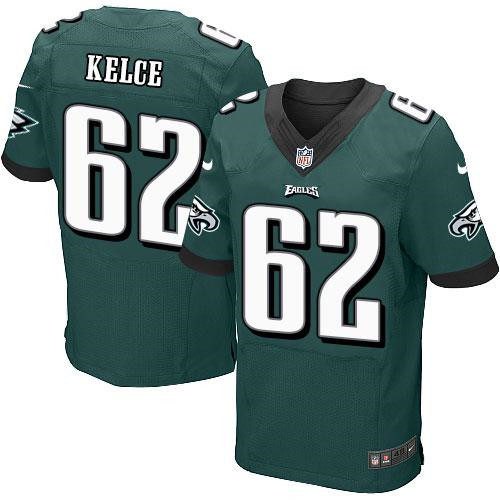 NEW Philadelphia Eagles #62 Jason Kelce Midnight Green Team Color Men's Stitched NFL New Elite Jersey