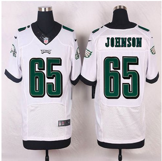 NEW Philadelphia Eagles #65 Lane Johnson White Men's Stitched NFL New Elite Jersey