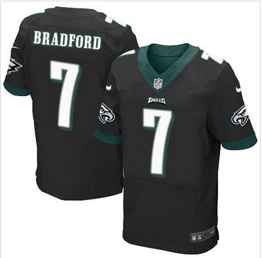 NEW Philadelphia Eagles #7 Sam Bradford Black Alternate Men's Stitched NFL New Elite Jersey