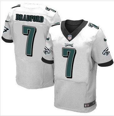 NEW Philadelphia Eagles #7 Sam Bradford White Men's Stitched NFL New Elite Jersey
