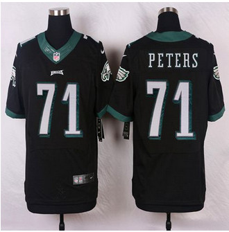 NEW Philadelphia Eagles #71 Jason Peters Black Alternate Men's Stitched NFL New Elite Jersey