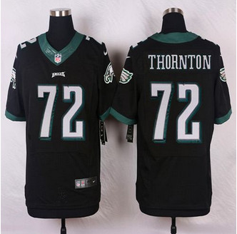NEW Philadelphia Eagles #72 Cedric Thornton Black Alternate Men's Stitched NFL New Elite jersey