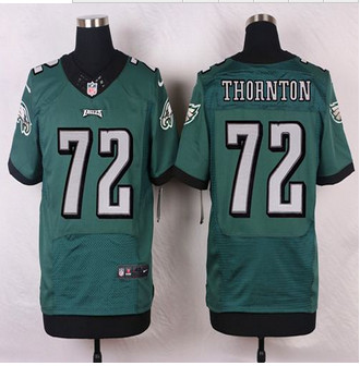 NEW Philadelphia Eagles #72 Cedric Thornton Midnight Green Team Color Men's Stitched NFL New Elite Jersey