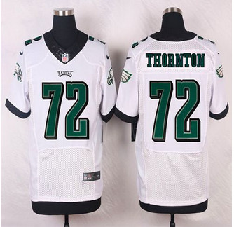 NEW Philadelphia Eagles #72 Cedric Thornton White Men's Stitched NFL New Elite Jersey