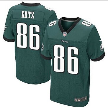 NEW Philadelphia Eagles #86 Zach Ertz Midnight Green Team Color NFL Elite Jersey