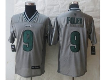 NEW Philadelphia Eagles #9 Foles Grey Jerseys(Vapor Elite)