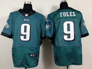 NEW Philadelphia Eagles #9 Nick Foles Midnight Green Team Color NFL New Elite Jersey