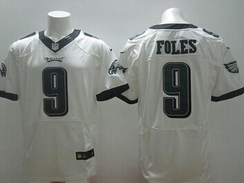 NEW Philadelphia Eagles #9 Nick Foles White NFL New Elite Jersey