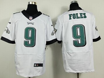 NEW Philadelphia Eagles #9 Nick Foles White NFL New Elite Jersey
