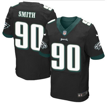 NEW Philadelphia Eagles #90 Marcus Smith Black Alternate Men's Stitched NFL Elite Jersey