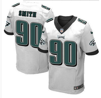 NEW Philadelphia Eagles #90 Marcus Smith White Men's Stitched NFL Elite Jersey