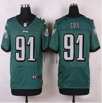 NEW Philadelphia Eagles #91 Fletcher Cox Midnight Green Team Color Men's Stitched NFL Elite Jersey