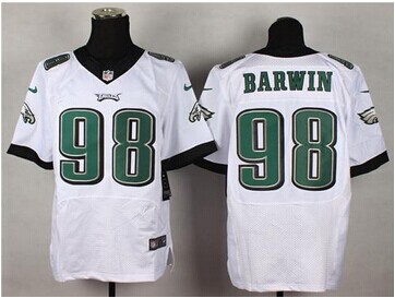 NEW Philadelphia Eagles #98 Connor Barwin White NFL New Elite Jersey