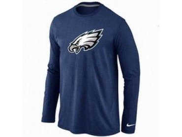NEW Philadelphia Eagles Logo Long Sleeve T-Shirt D.Blue