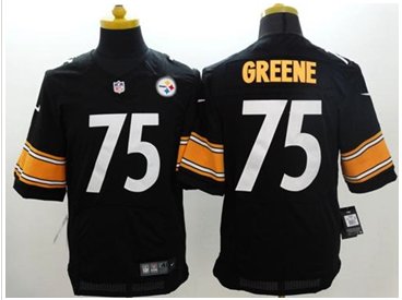 NEW Pittsburgh Steelers #75 Joe Greene Black Team Color NFL Elite Jersey