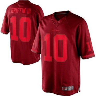 NEW Robert Griffin III #10 Washington Redskins Drenched Limited Jersey(Burgundy)