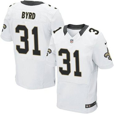 NEW Saints #31 Jairus Byrd White NFL Elite Jersey