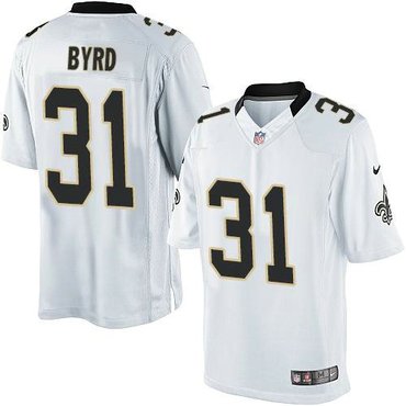 NEW Saints #31 Jairus Byrd White NFL Limited Jersey