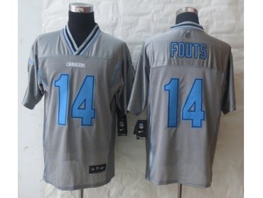 NEW San Diego Charger #14 Fouts Grey Jerseys(Vapor Elite)