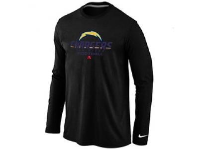 NEW San Diego Charger Critical Victory Long Sleeve T-Shirt Black