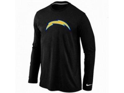 NEW San Diego Charger Logo Long Sleeve T-Shirt black