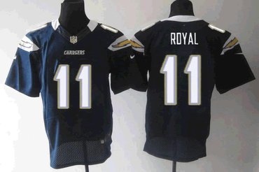 NEW San Diego Chargers #11 Eddie Royal Navy Blue Team Color NFL Elite Jerseys