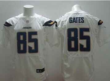 NEW San Diego Chargers #85 Antonio Gates White NFL New Elite Jersey