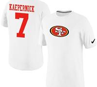 NEW San Francisco 49ers #7 Kaepernick Name & Number NFL T-Shirt White
