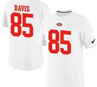 NEW San Francisco 49ers #85 Vernon Davis Pride Name & Number NFL T-Shirt White