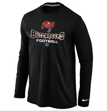 NEW Tampa Bay Buccaneers Critical Victory Long Sleeve NFL T-Shirt Black