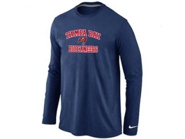NEW Tampa Bay Buccaneers Heart & Soul Long Sleeve T-Shirt D.Blue