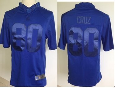 NEW Victor Cruz #80 New York Giants Drenched Limited Jerseys(Royal Blue)