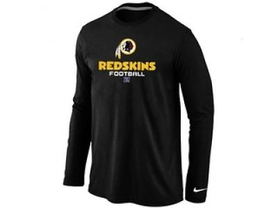 NEW Washington Red Skins Critical Victory Long Sleeve T-Shirt Black