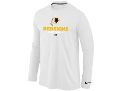 NEW Washington Red Skins Critical Victory Long Sleeve T-Shirt White