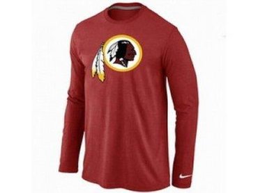 NEW Washington Red Skins Logo Long Sleeve T-Shirt RED