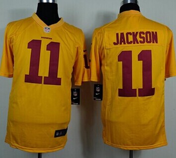 NEW Washington Redskins #11 DeSean Jackson Gold NFL Game Jersey