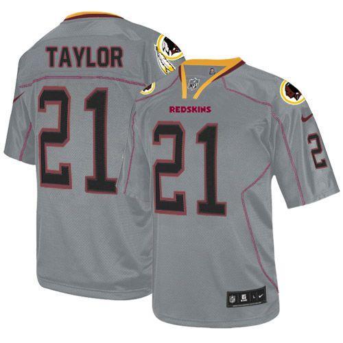 NEW Washington Redskins #21 Sean Taylor Lights Out Grey NFL Elite Jerseys