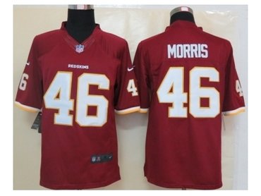 NEW Washington Redskins #46 Alfred Morris Burgundy Red Jersey(Limited)