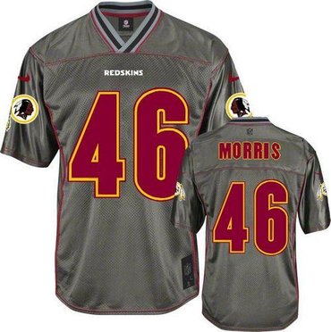 NEW Washington Redskins #46 Alfred Morris Grey Vapor Elite Jerseys