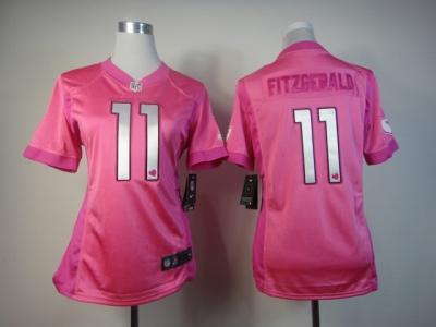 NEW Women Arizona Cardinals #11 Larry Fitzgerald Pink Jerseys(love s