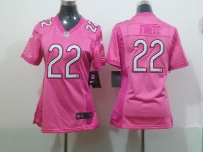 NEW Women Chicago Bears #22 Matt Forte pink jerseys(2012 love)