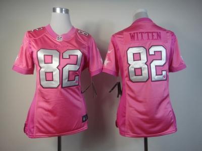 NEW Women Dallas Cowboys #82 Jason Witten Pink Jerseys(love s)
