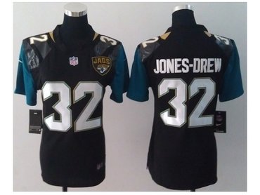NEW Women Jacksonville Jaguars 32 Maurice Jones-Drew Black Jerseys(2013)