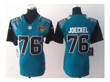 NEW Women Jacksonville Jaguars 76 Luke Joeckel Green Jerseys(2013)